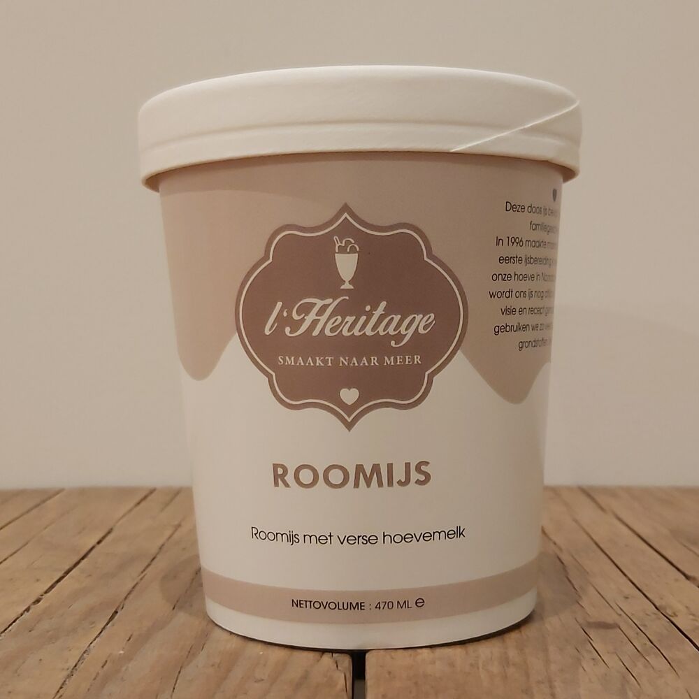 Roomijs Witte Chocolade